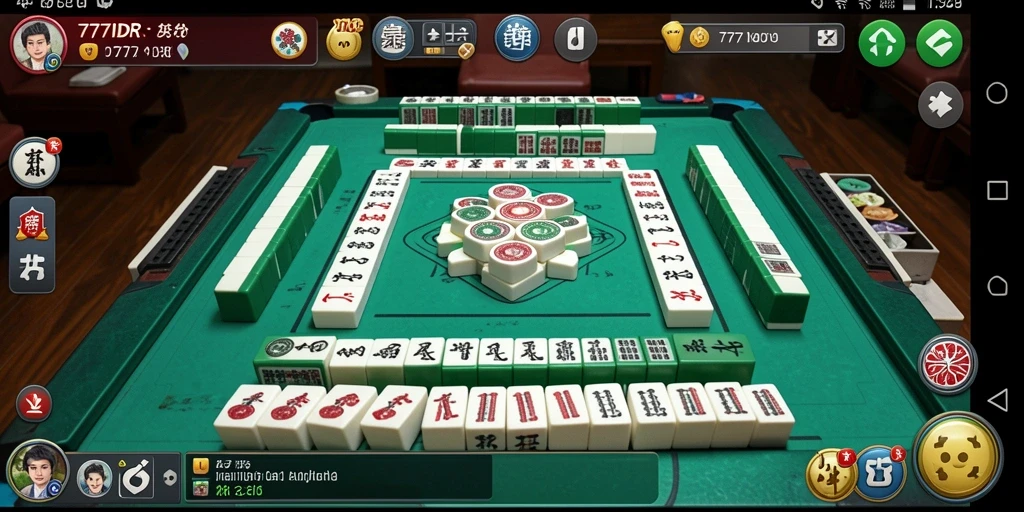 Tampilan screenshot 777IDR yang menampilkan serunya bermain Mahjong.