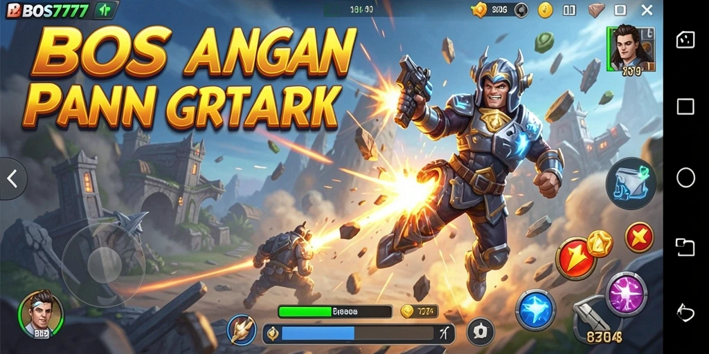 Tampilan aksi epik dalam gameplay BOS777 yang mendebarkan.
