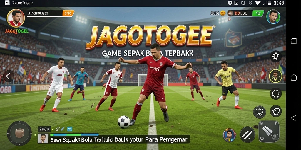 Screenshot JAGOTOGEL menampilkan aksi menegangkan dalam pertandingan sepak bola.