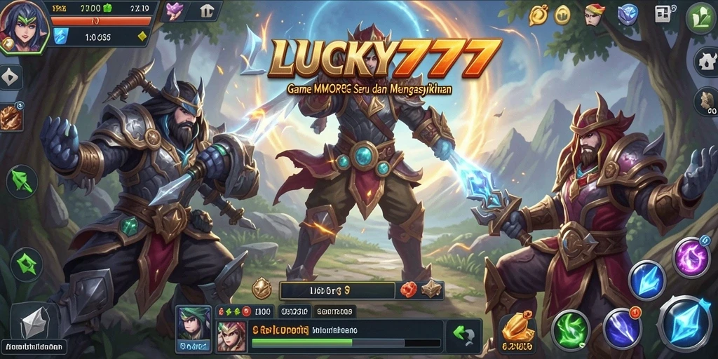 Tangkapan layar permainan <strong>LUCKY777</strong> menampilkan aksi seru dan interaksi antar karakter.