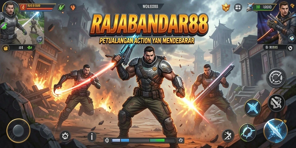 Screenshot menampilkan aksi seru dalam permainan RAJABANDAR88.