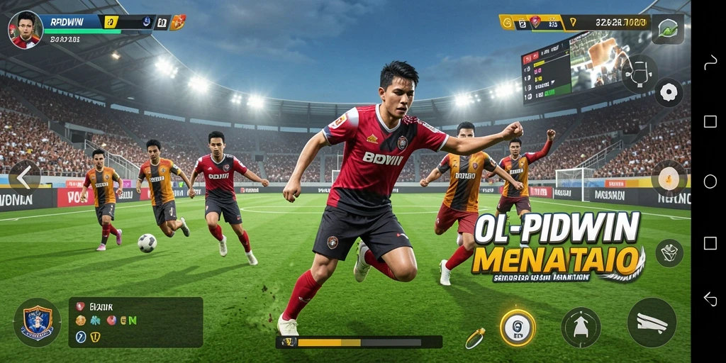 Tampilan menarik dari gameplay olahraga di RPIDWIN.