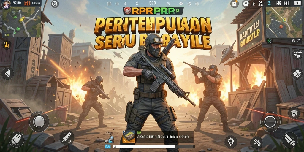 Tampilan gameplay seru dalam RPRPRP yang penuh aksi dan strategi.